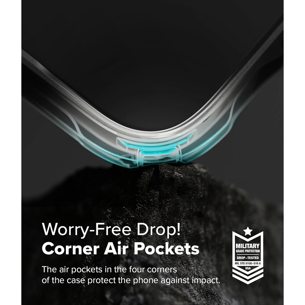 Case Ringke Fusion X Para Iphone 16 Plus 6.7 Black Negro 2