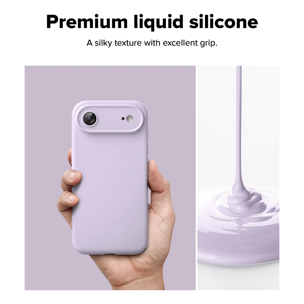 Case Ringke Silicone Magsafe Para Iphone 17 Air 6.5 Purple 3