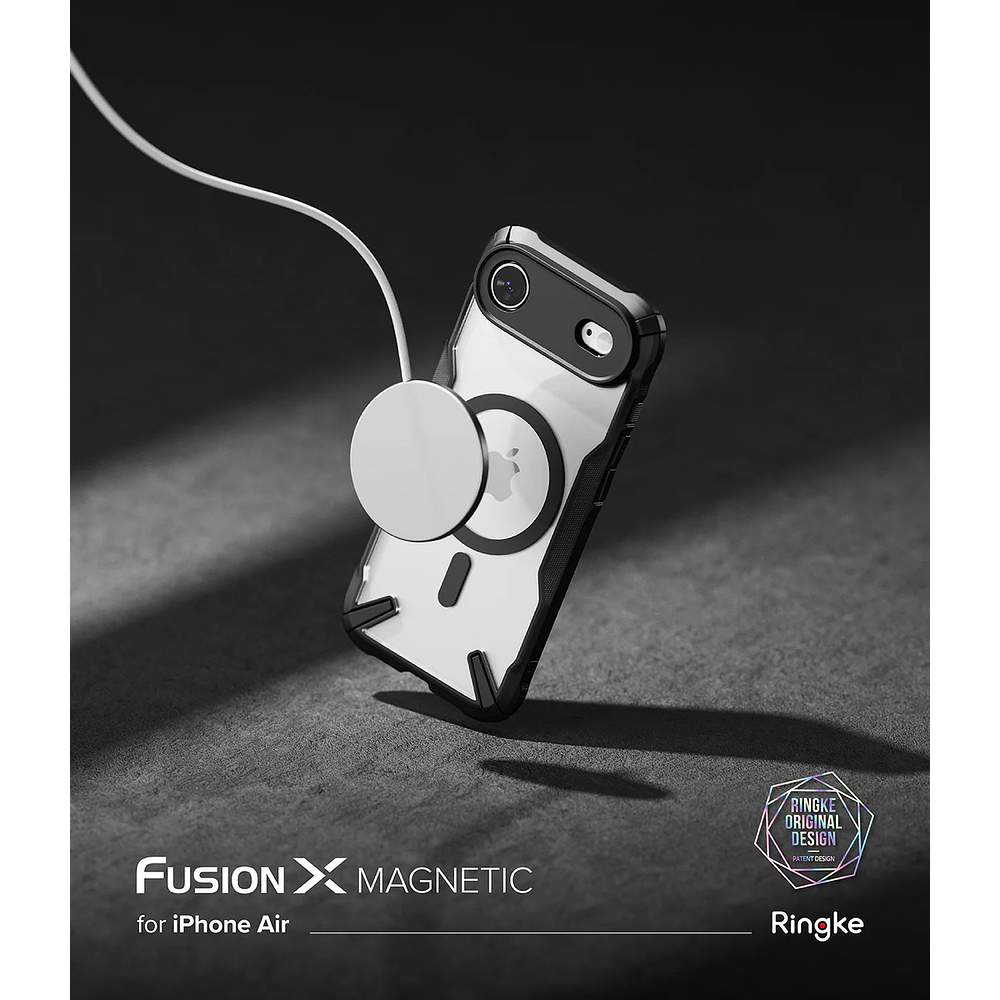 Case Ringke Fusion X Magsafe Para Iphone 17 Air 6.5 Black  3