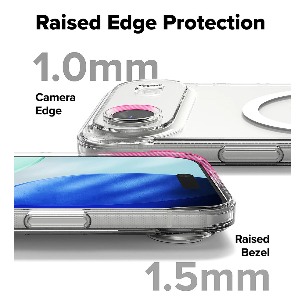 Case Ringke Fusion Clear Magsafe Para Iphone 17 Air 6.5 7