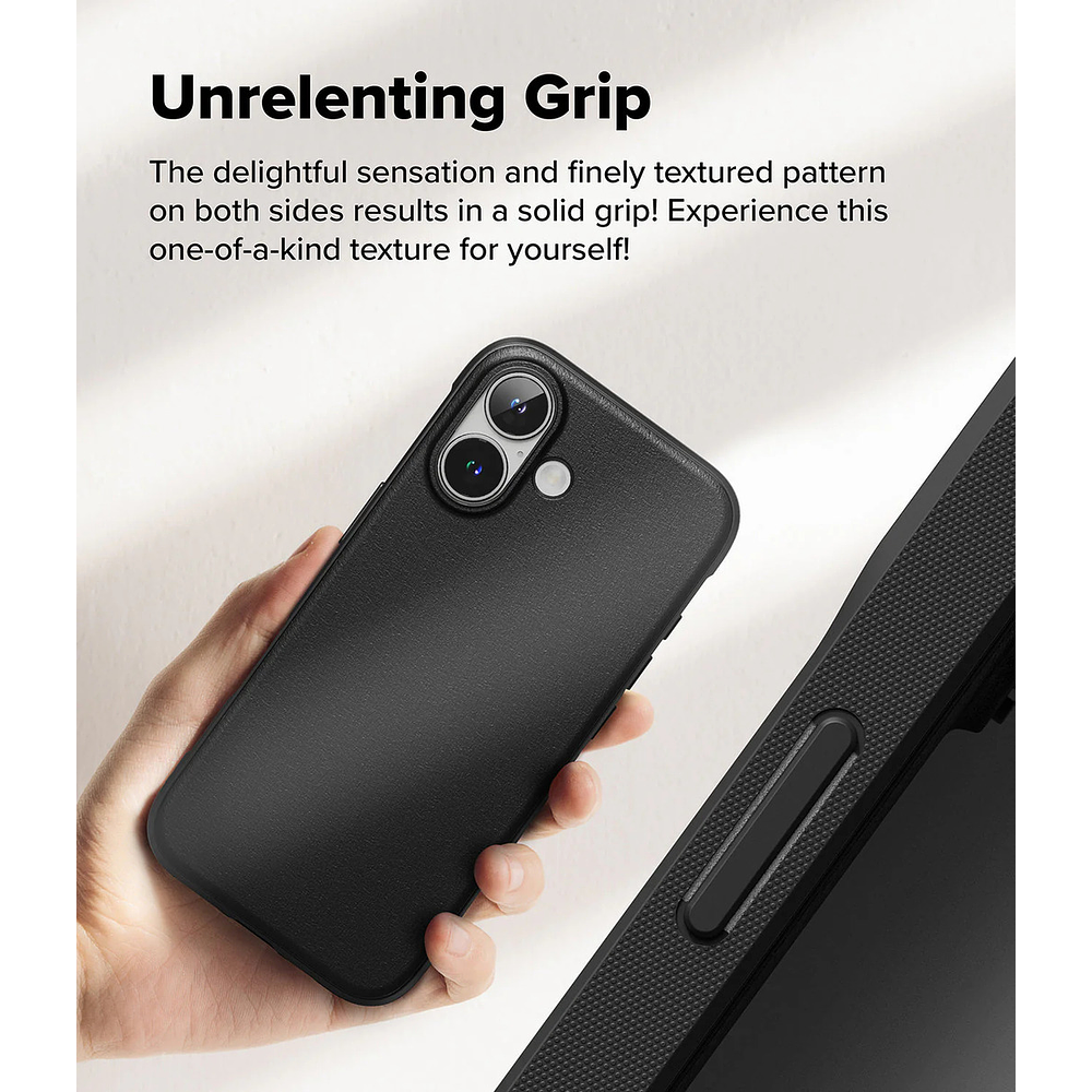 Case Delgado Mate Ringke Onyx Para Iphone 16 Plus 6.7 Negro 5
