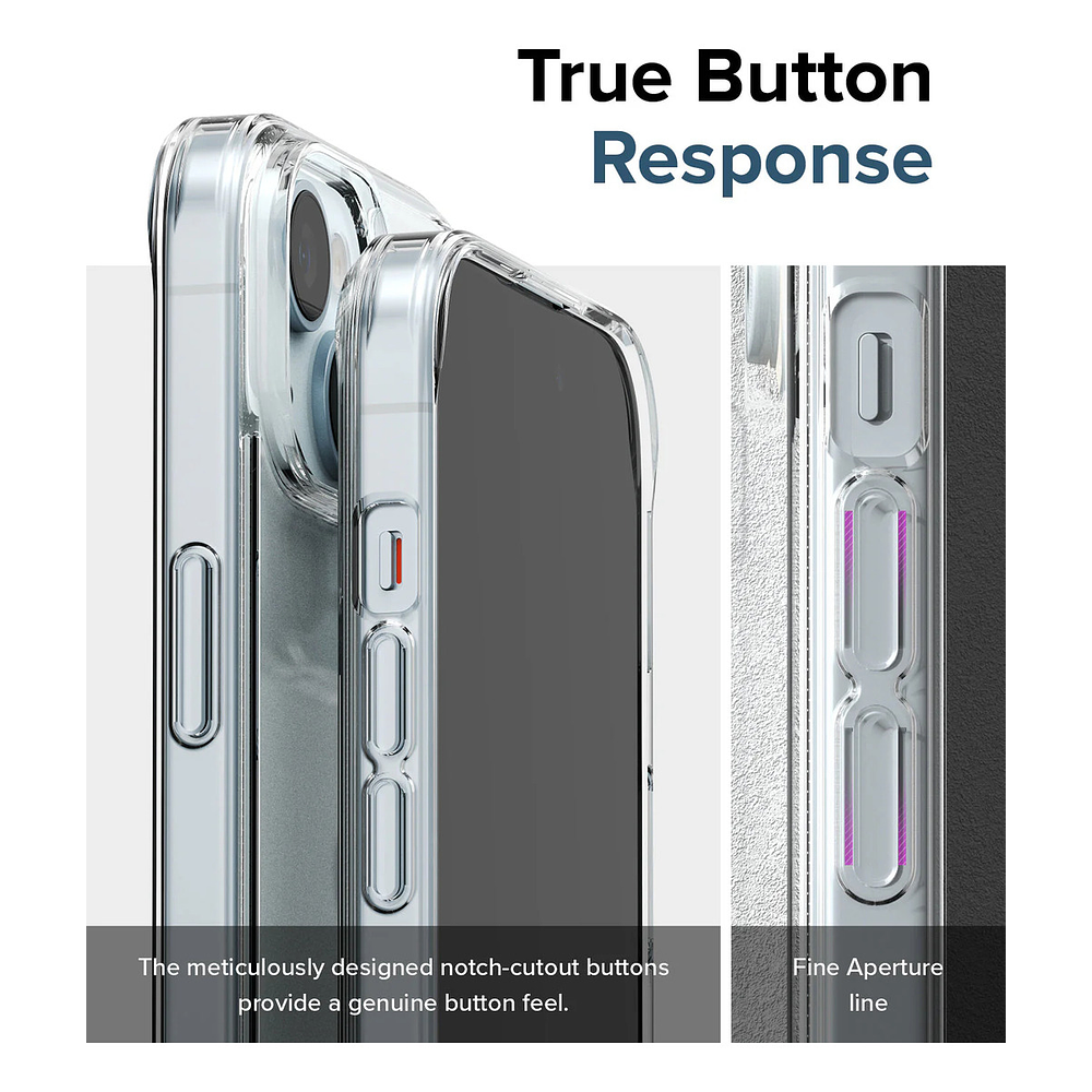 Case Ringke Fusion Clear Para Iphone 15 Normal 6.1 7