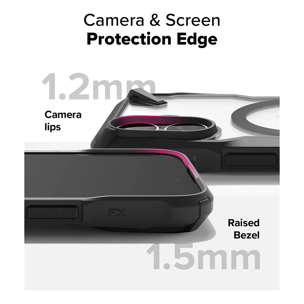 Case Ringke Fusion X Magsafe Para Iphone 16 Normal 6.1 Black  6