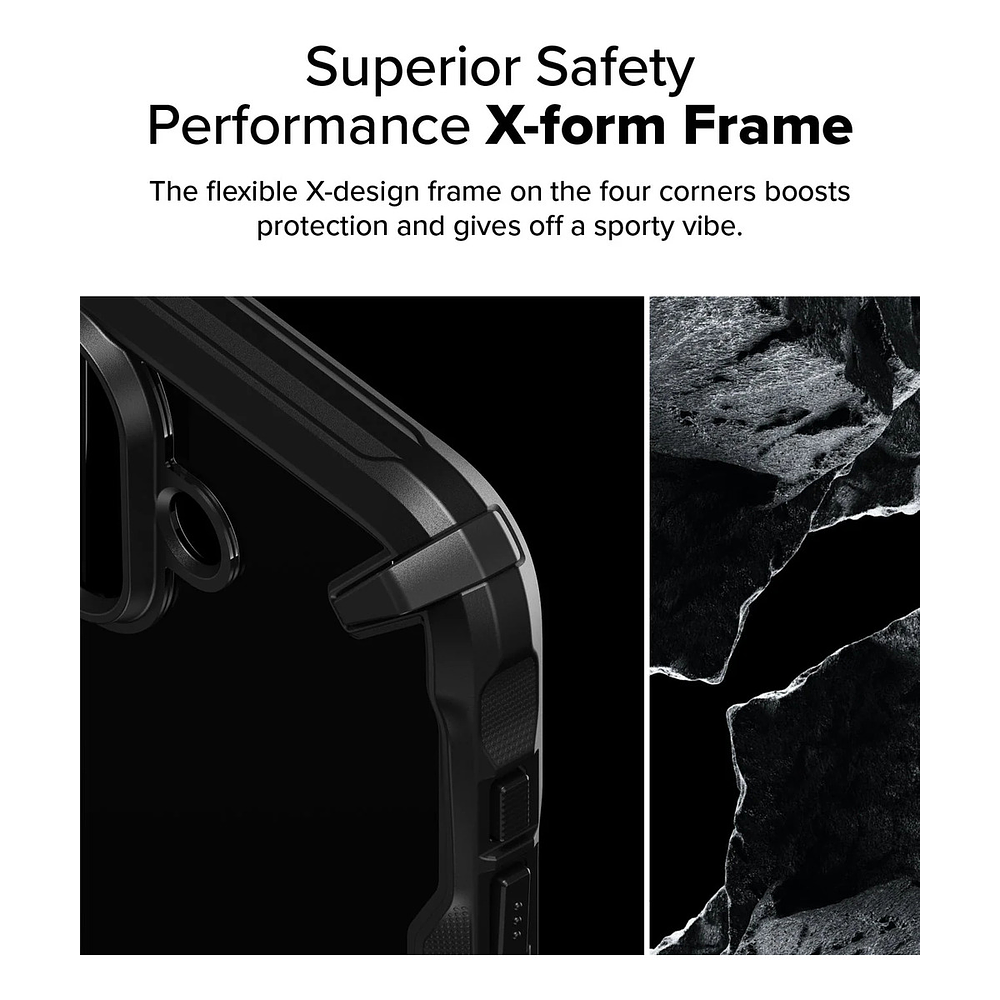 Case Ringke Fusion X Para Iphone 16 Plus 6.7 Black Negro 4