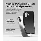 Case Delgado Mate Ringke Onyx Para Iphone 16 Plus 6.7 Negro 7