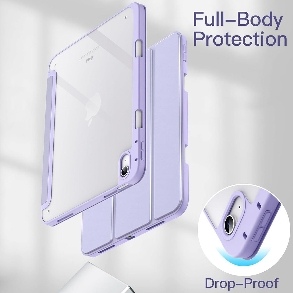 Case Para Ipad A16 Chip 11ma Gen A3354 A3355 A3356 (2025) Clear / Lila 2