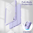 Case Para Ipad A16 Chip 11ma Gen A3354 A3355 A3356 (2025) Clear / Lila 2