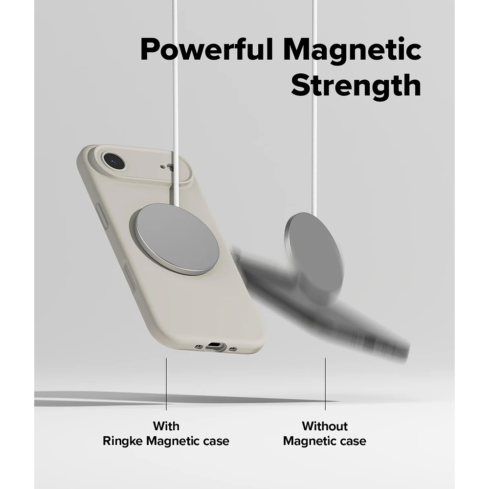 Case Ringke Silicone Magsafe Para Iphone 17 Air 6.5 Stone 2