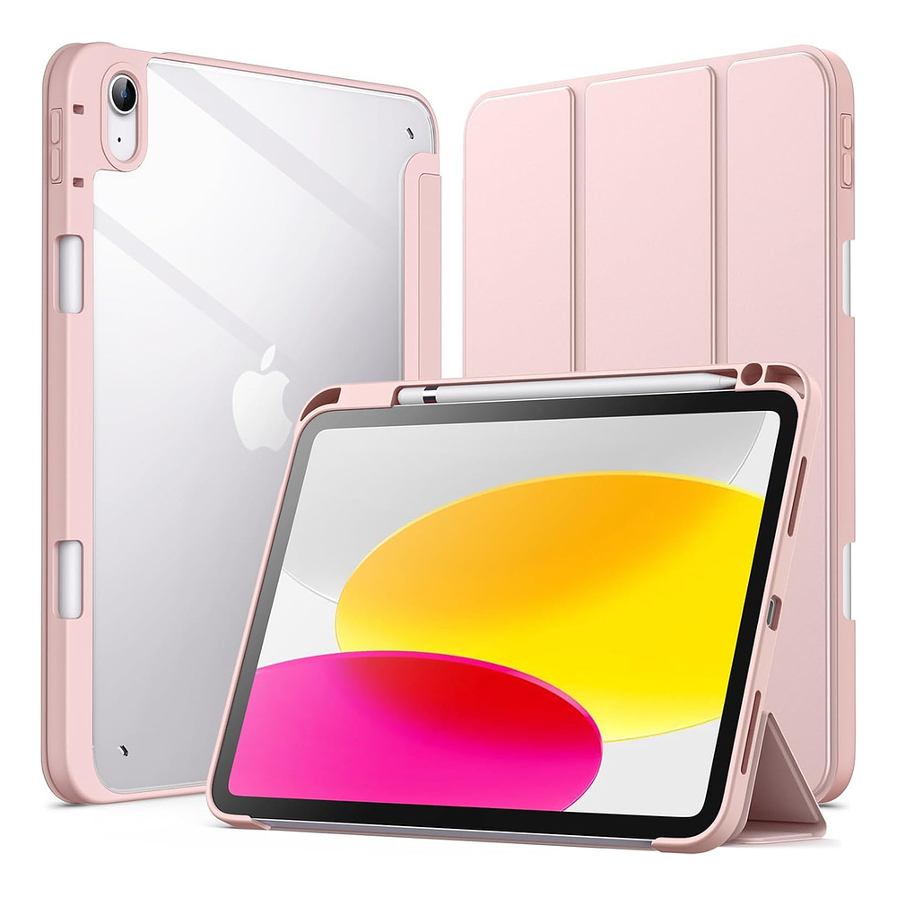 Case Para Ipad A16 Chip 11ma Gen A3354 A3355 A3356 (2025) Clear / Rose 1