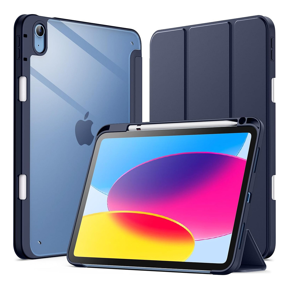 Case Para Ipad A16 Chip 11ma Gen A3354 A3355 A3356 (2025) Clear / Navy 1