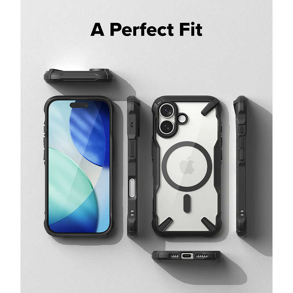 Case Ringke Fusion X Magsafe Para Iphone 17 Normal 6.3 Black  8