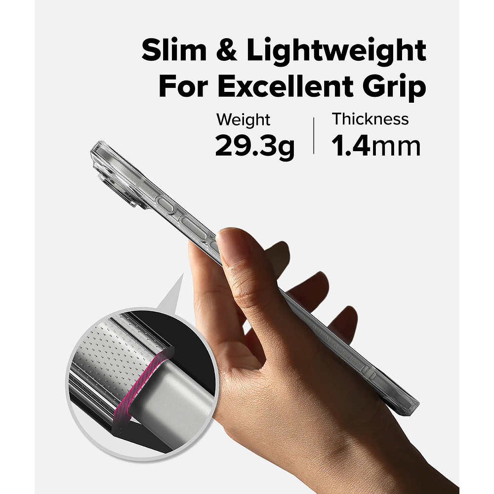 Case Ringke Fusion Clear Para Iphone 17 Air 6.5 5