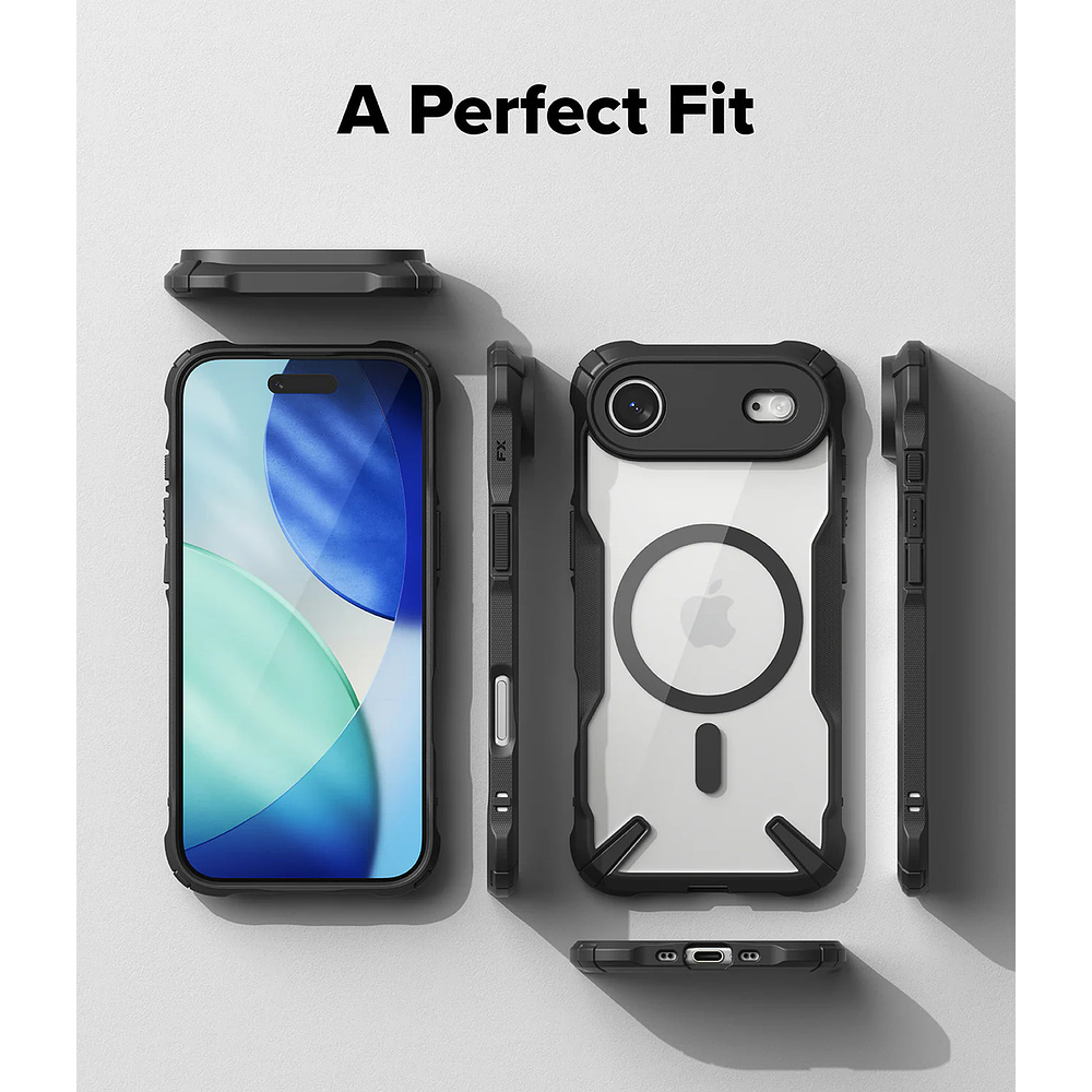 Case Ringke Fusion X Magsafe Para Iphone 17 Air 6.5 Black  7