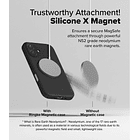 Case Ringke Silicone Magsafe Para Iphone 16 Plus 6.7 Negro 7