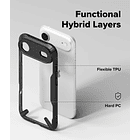 Case Ringke Fusion X Para Iphone 17 Air 6.5 Black Negro 6