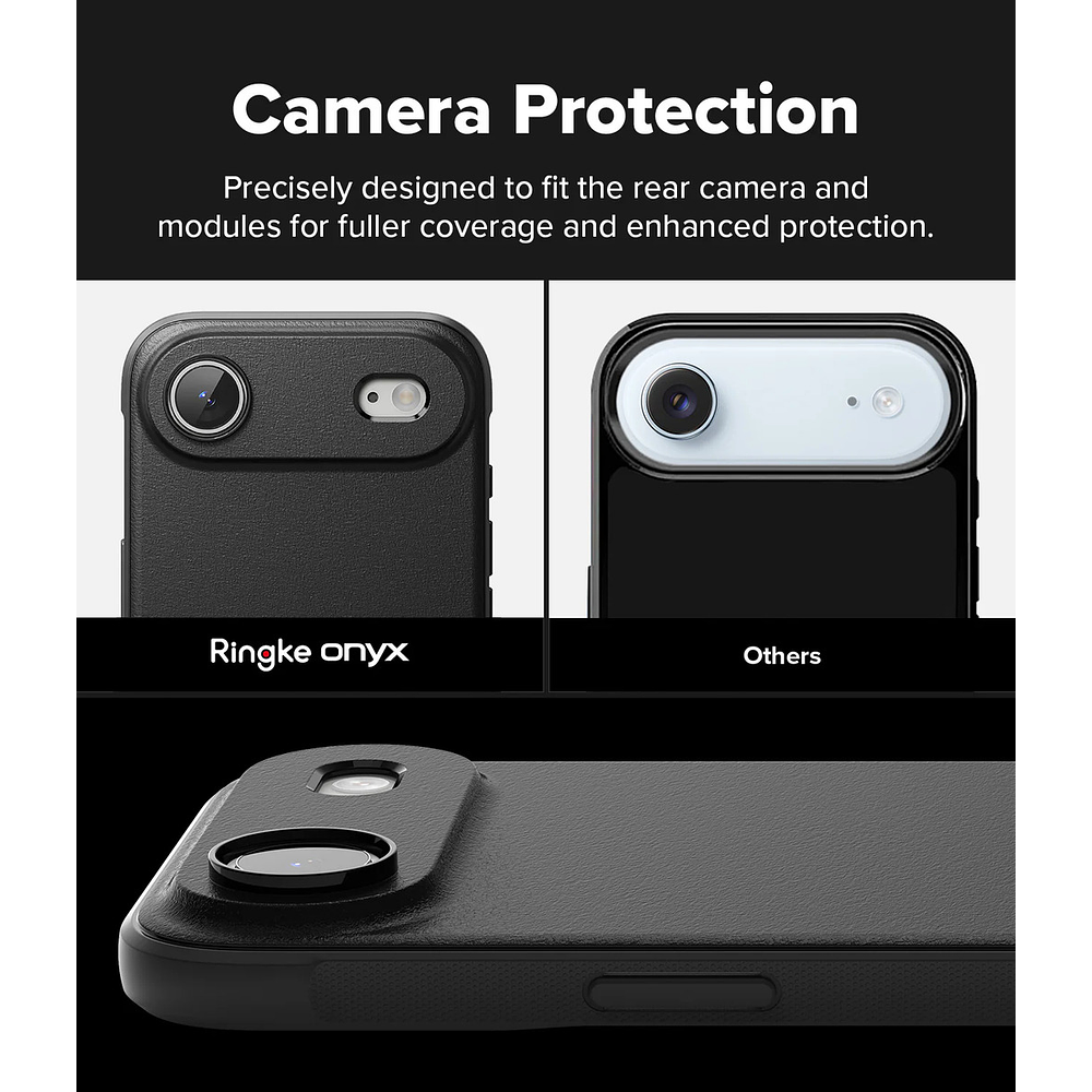 Case Delgado Mate Ringke Onyx Para Iphone 17 Air 6.5 Black 10