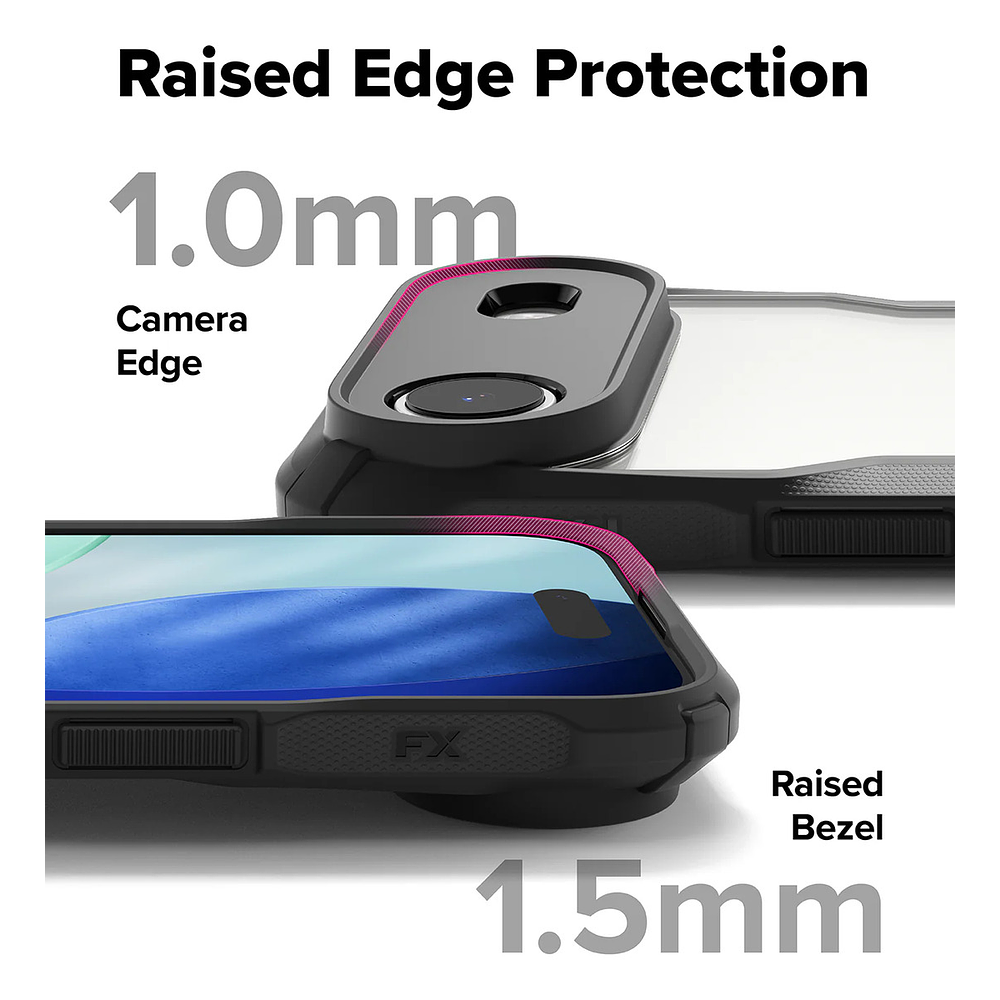 Case Ringke Fusion X Para Iphone 17 Air 6.5 Black Negro 7