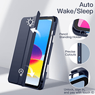 Case Para Ipad 10ma Gen (2022) A2696 A2757 Clear / Navy 3