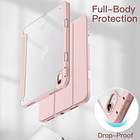 Case Para Ipad 10ma Gen (2022) A2696 A2757 Clear / Rose 4