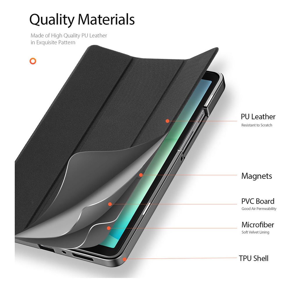 Funda Case Dux Ducis Para Galaxy Tab A11 8.7 X130 (2025) 6