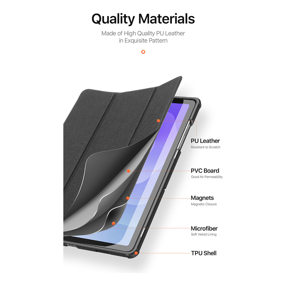 Funda Case Dux Ducis Para Galaxy Tab A11 Plus X230 (2025) 6