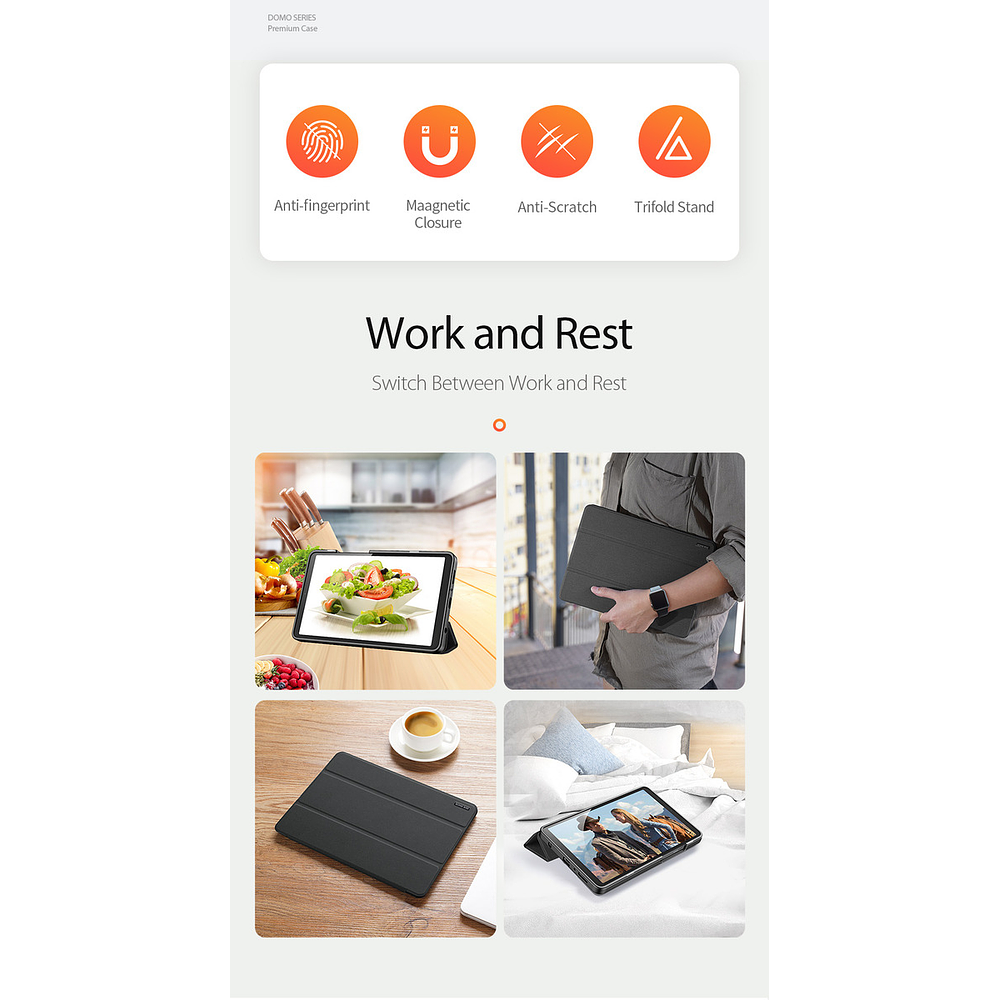 Funda Case Dux Ducis Para Galaxy Tab A11 8.7 X130 (2025) 9