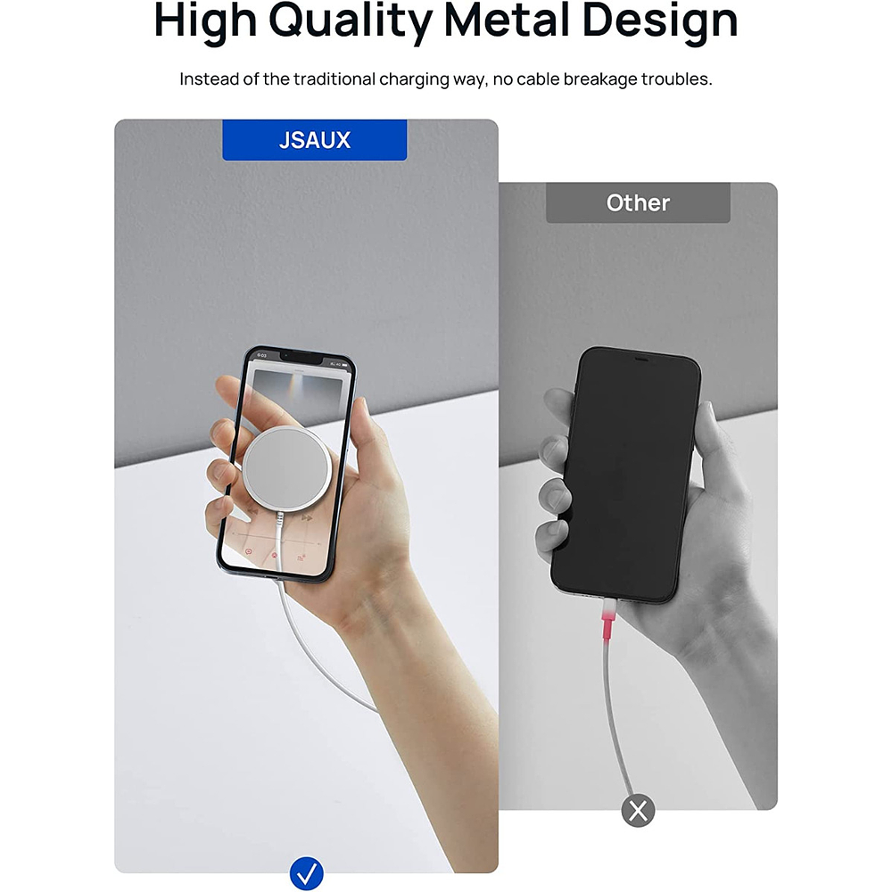 Cargador Letscom Magsafe 15w Para iPhone 17 Pro Max 6.9 | iPhone 17 Pro 6.3 | iPhone 17 Normal 6.3 | iPhone 17 Air 6.5 5