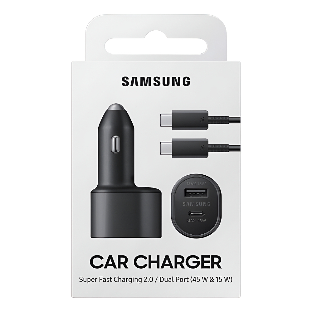 Cargador De Auto Samsung 45watts Para Galaxy S25 Fe (2025) 1
