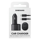 Cargador De Auto Samsung 45watts Para Galaxy S25 Fe (2025) 1