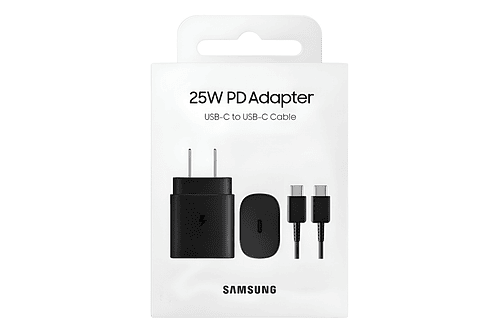 Samsung Cargador de Pared 25watts Para Galaxy Z Flip7 Fold7 Negro
