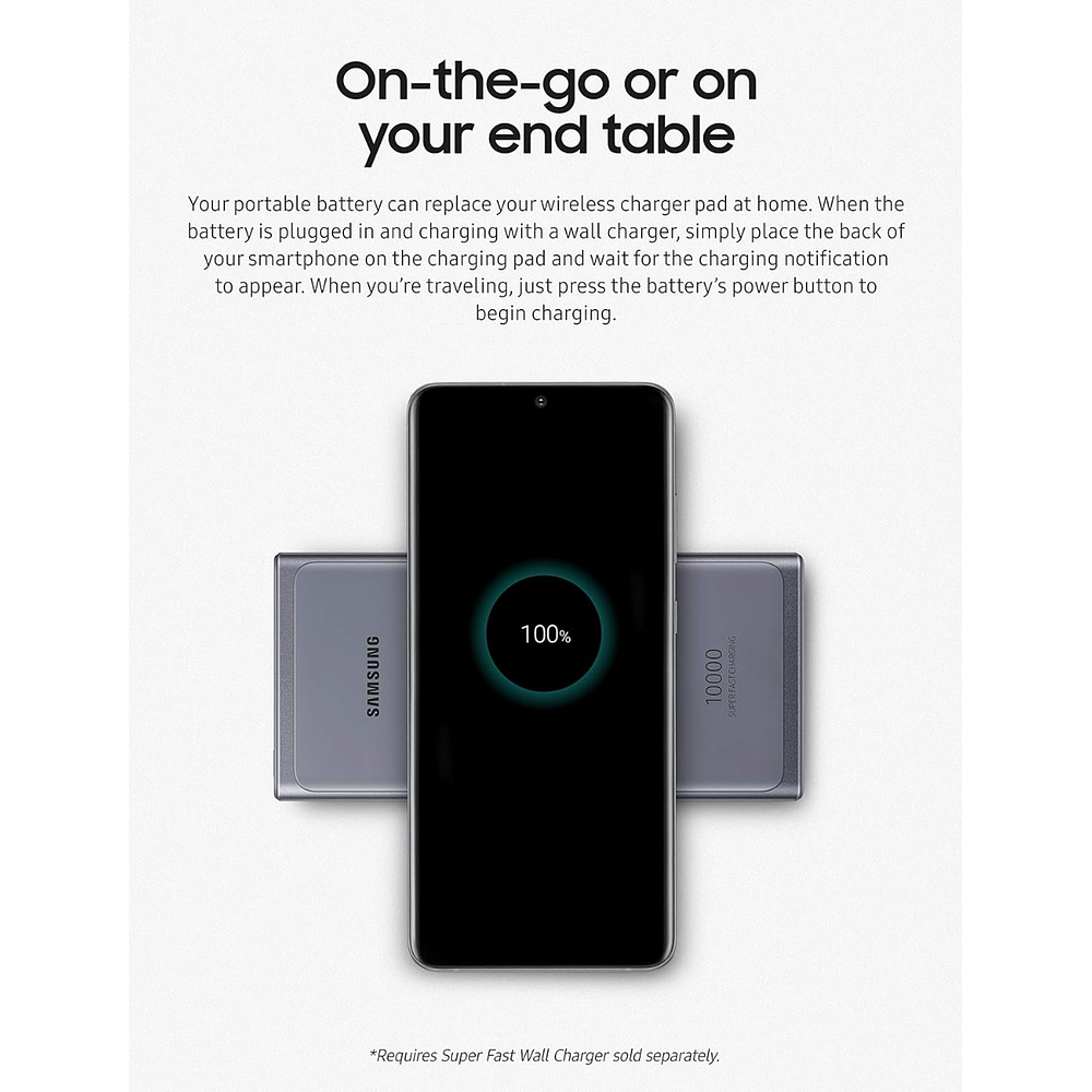 Samsung Batería Portable 25w 10000 Inalámbrica Para Z Fold7 4