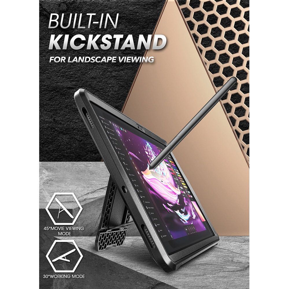 Case Supcase 360° Para Galaxy Tab S10 Fe Plus X620 (2025) 2