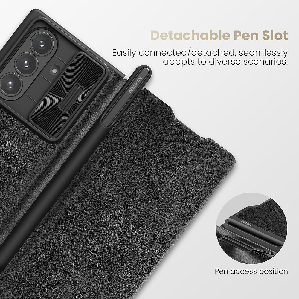 Case Nillkin Para Galaxy Z Fold 7 Fold7 Con Portalapiz Negro 8