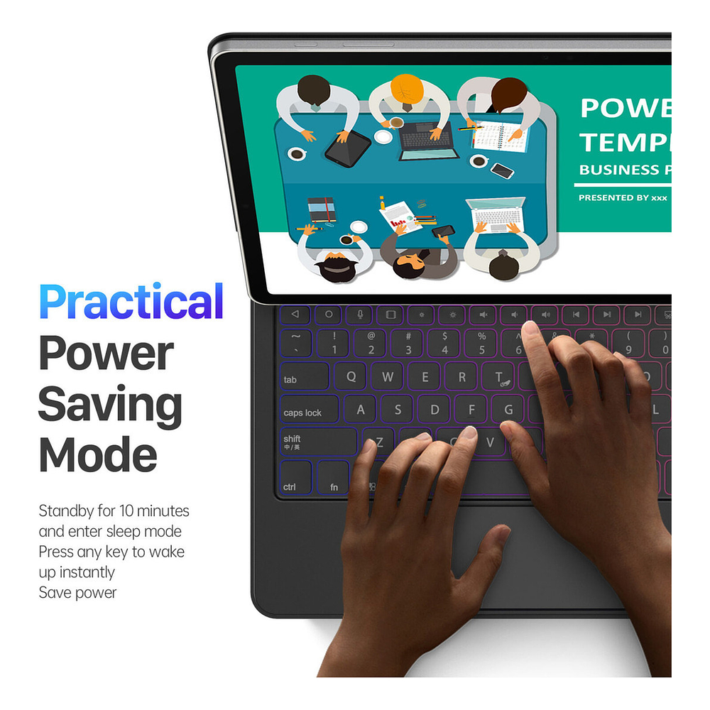 Case Con Teclado Magnético Para Galaxy Tab S7 11 T870 T875 9