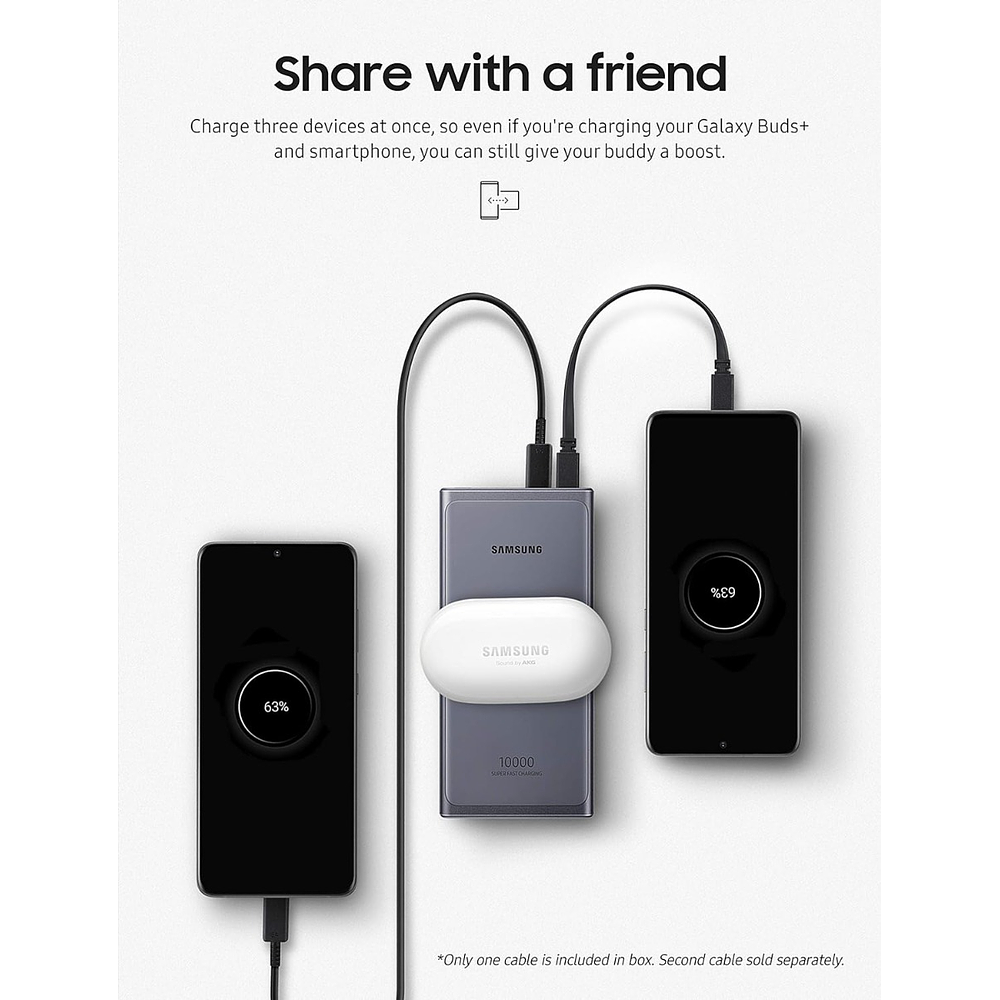 Samsung Batería Externa 25w 10000 Inalámbrica Para Z Flip6 7