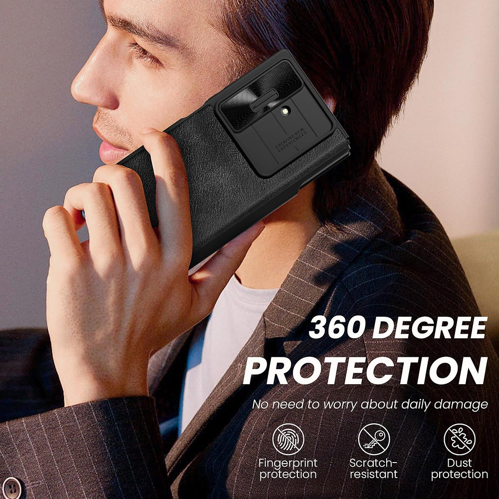 Case Nillkin Para Galaxy Z Fold 7 Fold7 Con Portalapiz Negro 9