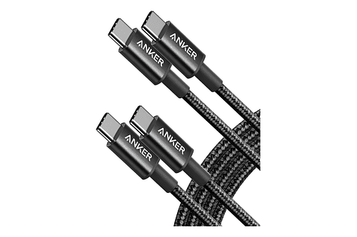 Anker Cable Usb-c 60w 1.8m Para Galaxy Flip7 Fold7 2pc Negro