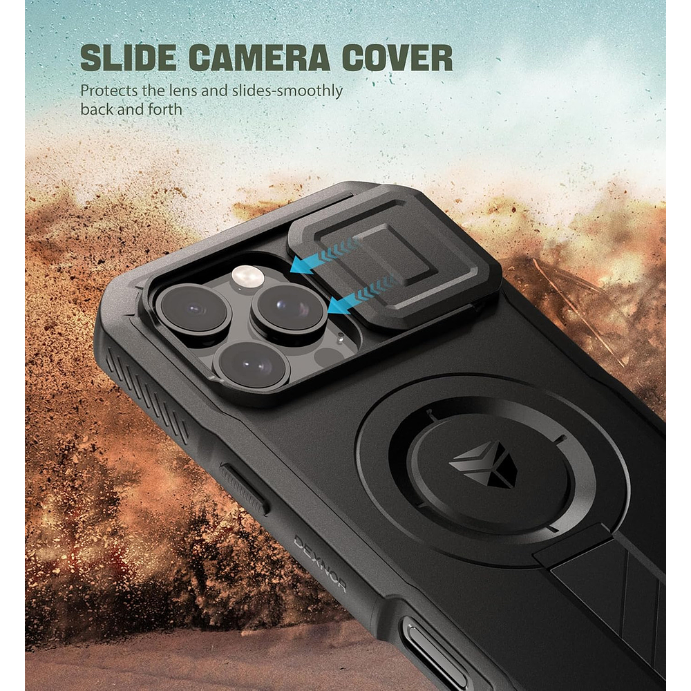 Case Protector 360° Dexnor Magsafe Para Iphone 16 Pro 6.3 4