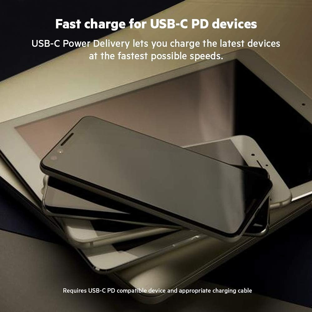 Cargador Belkin 68w Usb C Para Iphone 12/ 13/ 14/ Pro/ Max 8