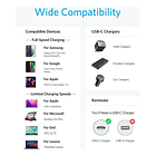 Anker Cable Usb-c 60w 1.8m Para Galaxy Flip7 Fold7 2pc Negro 7