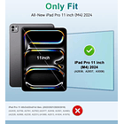 Moko Smart Folio Case Magnético Para Ipad Pro 11 M5 (2025) Black 2