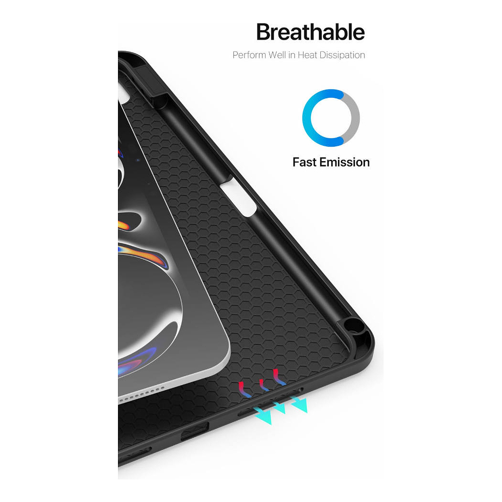 Case + Mica Dux Ducis Para Ipad Pro 11 M5 (2025) A3357 A3358 4