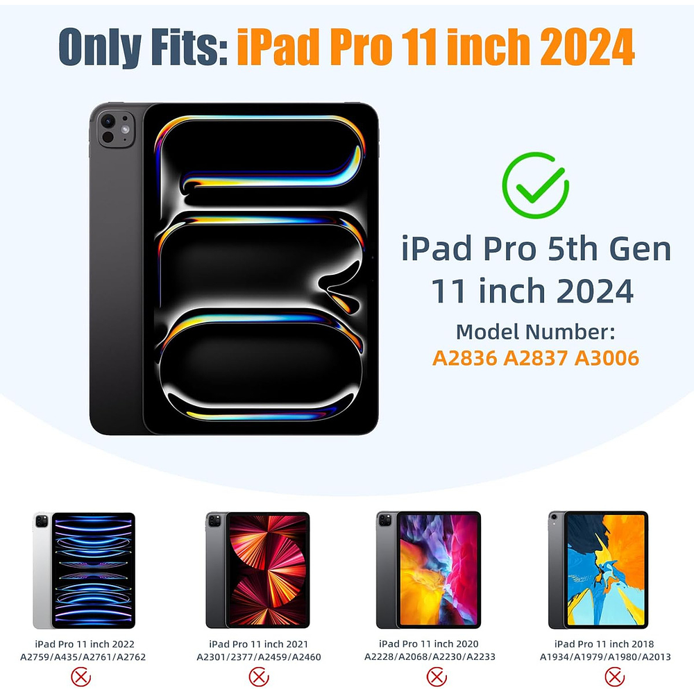 Funda Case Para Ipad Pro 11 M5 (2025) 5gen Cielo A3357 A3358 2