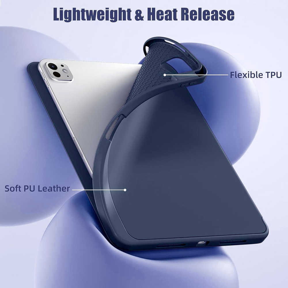 Funda Case Para Ipad Pro 11 M5 (2025) 5gen Navy A3357 A3358 3