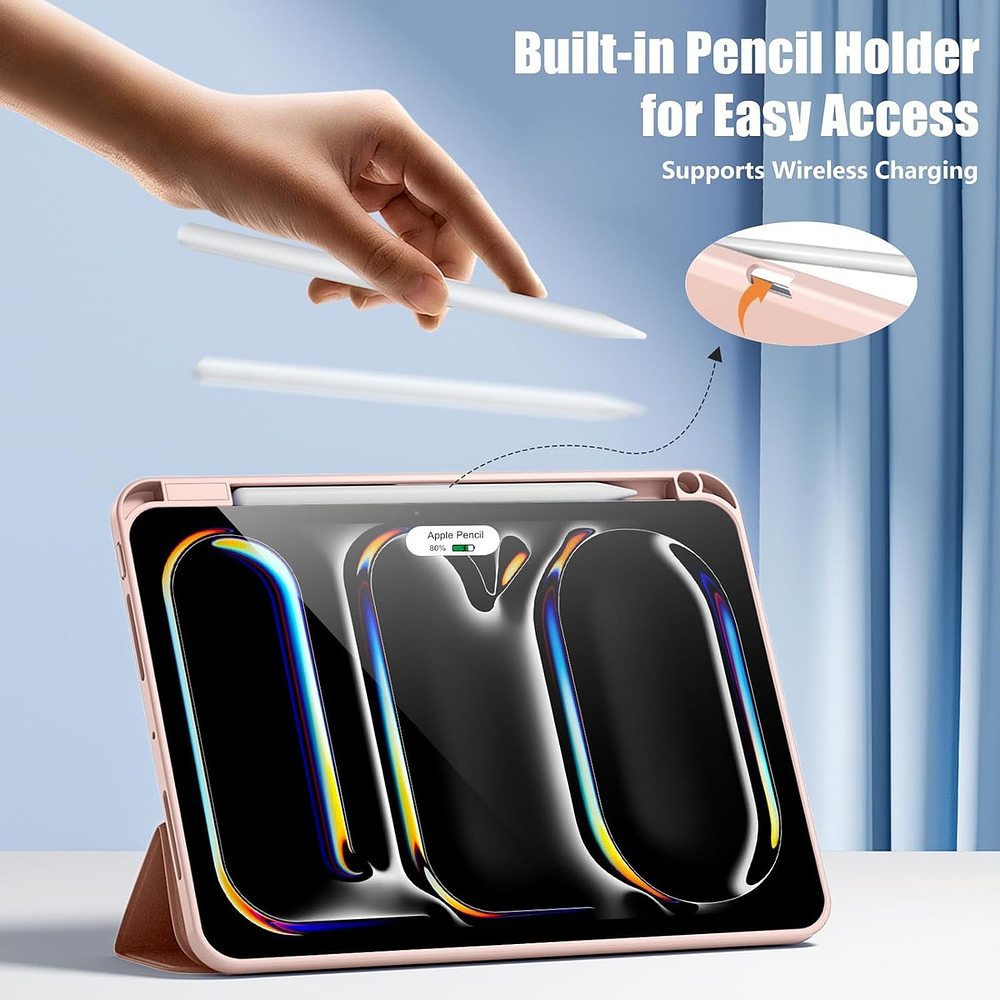 Funda Case Para Ipad Pro 11 M5 (2025) 5gen Rose A3357 A3358 4
