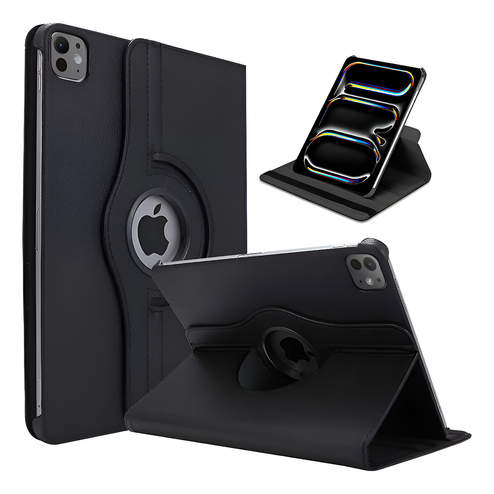 Case Giratorio Para Ipad Pro 11 M5 (2025) Negro A3357 A3358 1