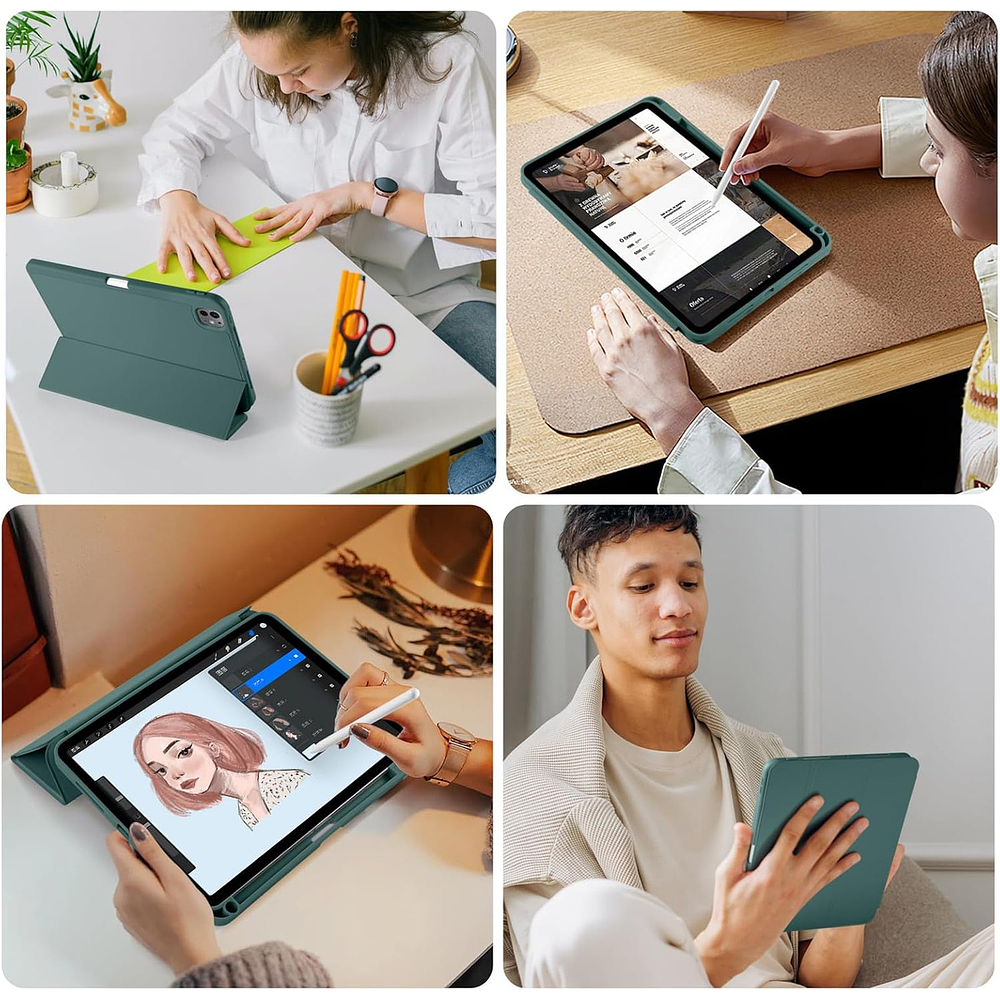 Funda Case Para Ipad Pro 11 M5 (2025) 5gen Verde A3357 A3358 3