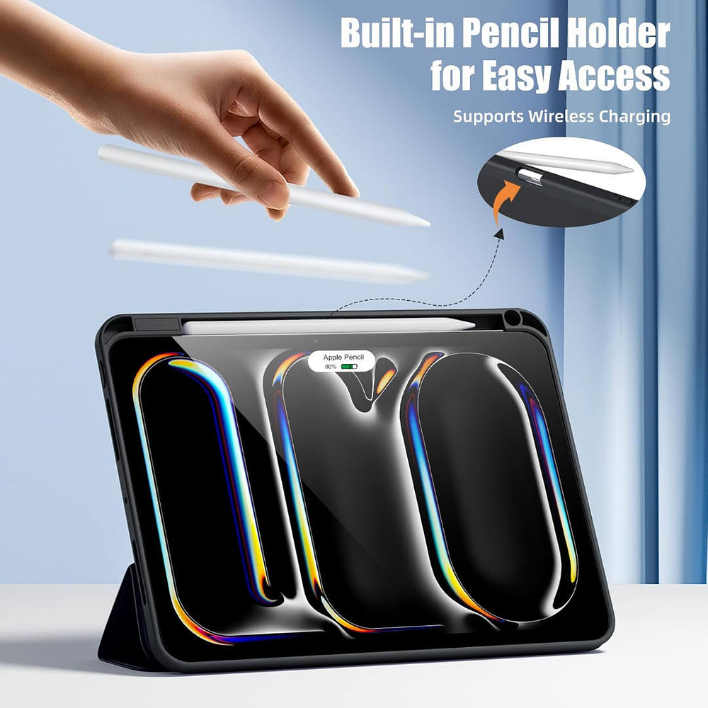 Smart Case Para Ipad Pro 11 M5 (2025) A3357 A3358 Set+mica 7