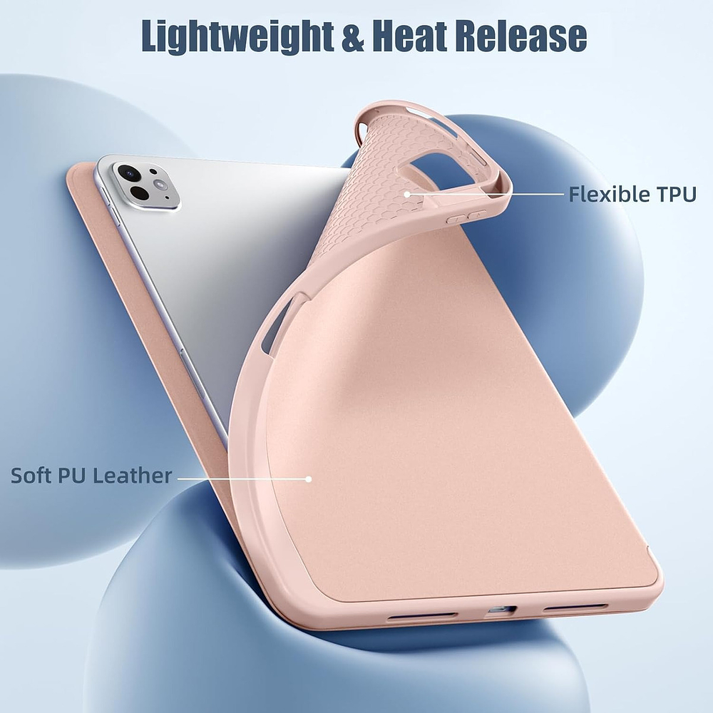 Funda Case Para Ipad Pro 11 M5 (2025) 5gen Rose A3357 A3358 5