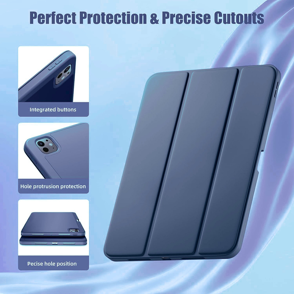 Funda Case Para Ipad Pro 11 M5 (2025) 5gen Navy A3357 A3358 6